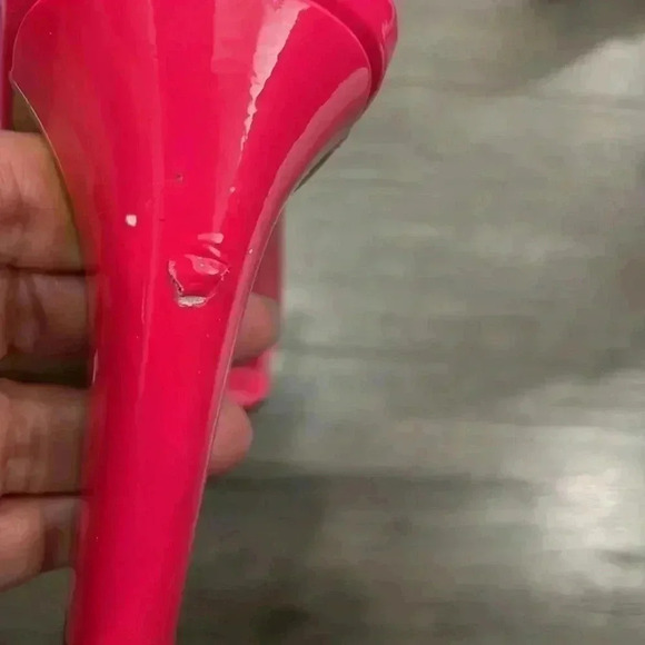 Kate Spade Barbie  Pink Leather Block Heels with Golden Bow- US 8- Italy - Picture 10 of 12